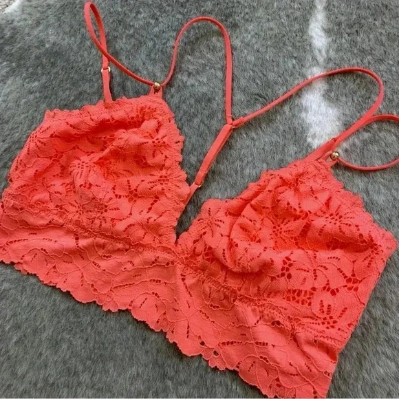NWT Aerie Palm Lace Racerback Bralette - Picture 4 of 9
